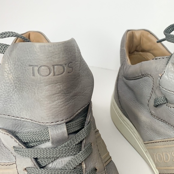 TOD’sGenuine Leather Grey High Top Fashion Sneaker in a size 10 - Picture 5 of 13
